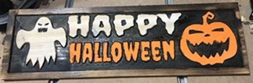 happy halloween sign