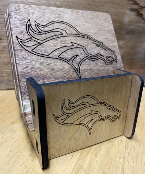 Acacia drink coasters